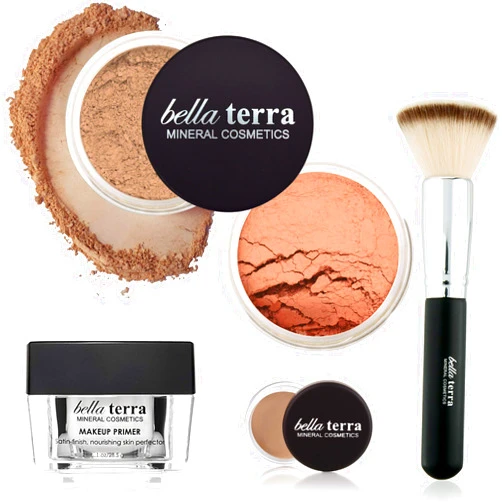Bellaterra Cosmetics Bella Terra Cosmetics Medium over skin tone mineral make up bundle