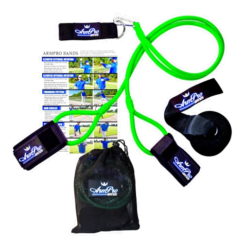 Kinetic Bands Arm Pro Bands Baseball Softball Resistance Training Bands - Arm Strength, Pitching and Conditioning Equipment, Available in 3 Levels (Youth, Advanced, Elite), Anchor Strap, Door Mount