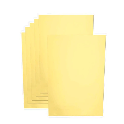 Bazyrock 20 Sheets Gold Metallic Cardstock Paper 8.5 x 11in,250GSM Mirror Finish Surface Foil Board Perfect for Crafting, Invitations & Decorations (Gold)