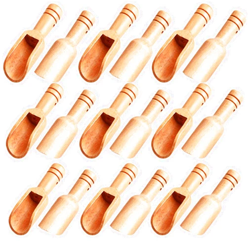 Calary Arroyner 30 PCS Mini Wooden Spoon Mini Bamboo Spoons Small Bath Salt Spoon Small Spice Spoons for Sugar Scrubs, Spices, Bath Salts, Cooking