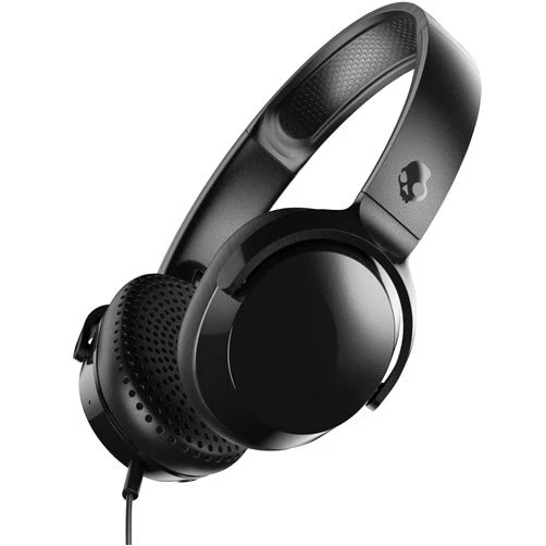 Skullcandy Riff Wired On-Ear Headphones – Black, Lightweight Design, Supreme Sound, Built-in Microphone, Music & Call Controls, Tangle-Free Cable – Comfortable Everyday Use