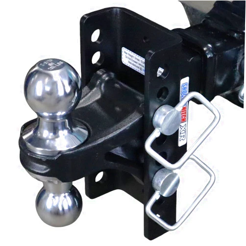 Shocker Hitch Shocker XR Adjustable Channel Combo Ball Drop Hitch - Fits 2