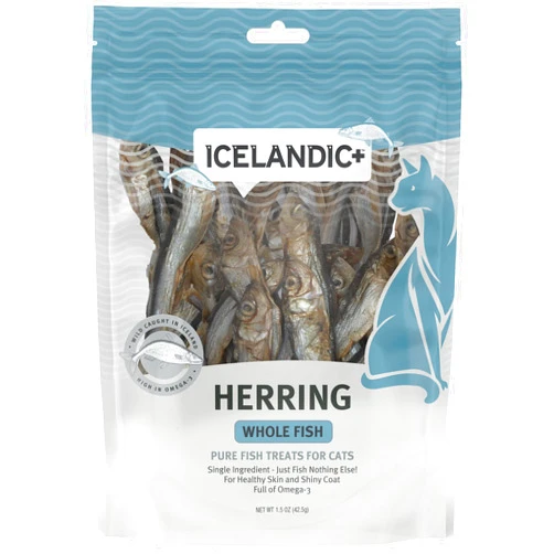 Icelandic+ Herring Whole Fish Cat Treat 1.5-oz Bag