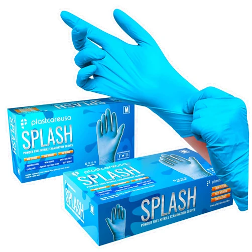 PlastCare USA 100 Nitrile Exam Gloves 3.5 Mil - Latex & Powder Free, Disposable Non-Sterile Protective Gloves By PlastCare