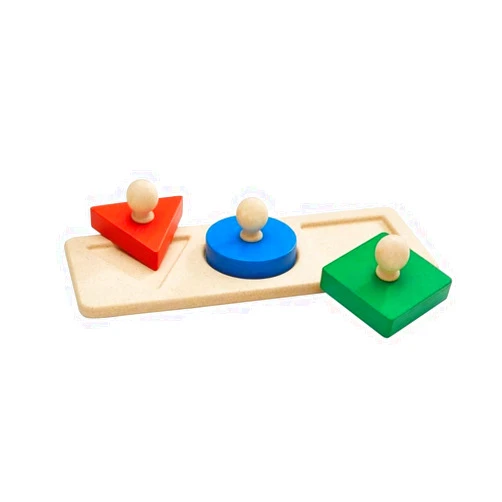 PlanToys® Shape Matching Puzzle Wooden Sorting & Logic Toy for Kids Ages 3+ | Montessori Educational Game for Fine Motor Skills & Spatial Reasoning | Eco-Friendly Learning Toy