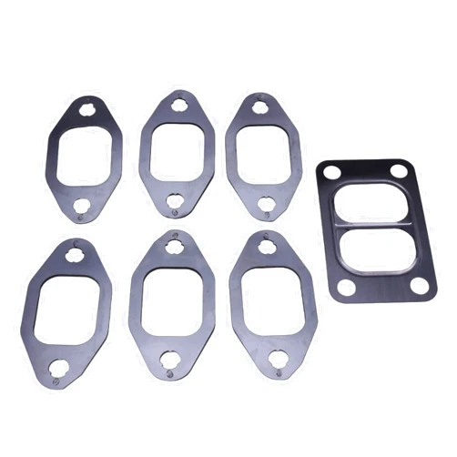 YIHETOP New Exhaust Manifold Gasket Kit Compatible for Dodge Cummins 12V 4BT 6BT 3.9 5.9L Engine (7pcs)