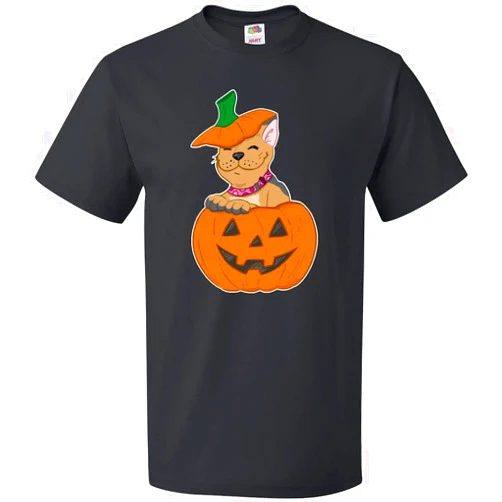 inktastic Pumpkin Puppies Halloween French Bulldog T-Shirt