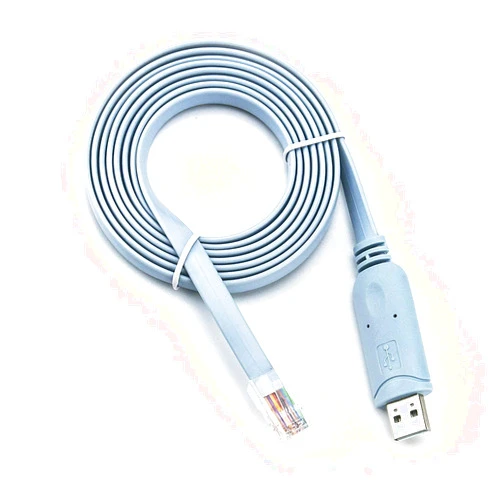 RW RoutersWholesale Cisco Compatible Console Cable, 6ft, FTDI USB to RJ45 / Windows 7, 8 / Vista/MAC/Linux / RS232 Switch Router (Type-A)
