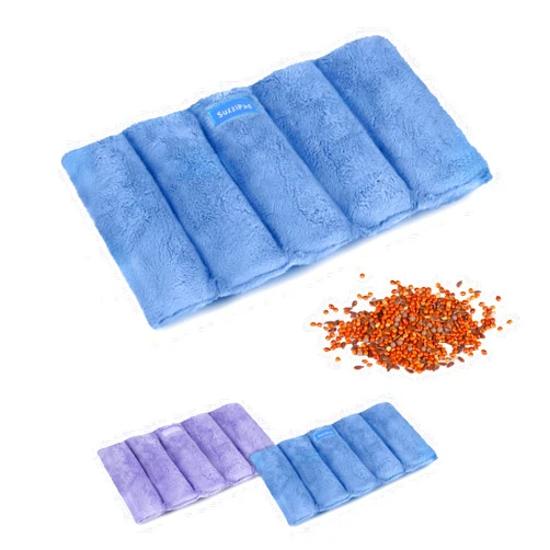 SuzziPad Microwave Heating Pad, 6.5x12” Reusable Moist Heating Pads for Cramps, Joint Pain Relief, Sore Muscle, Heat Pad for Shoulder, Knee, Abdominal and Back (Blue)