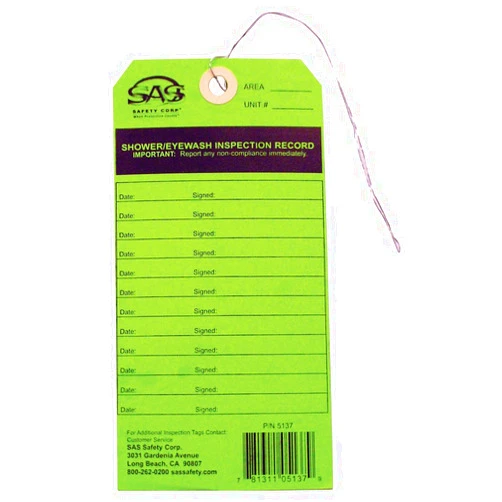 SAS Service Tag, Eyewash Station