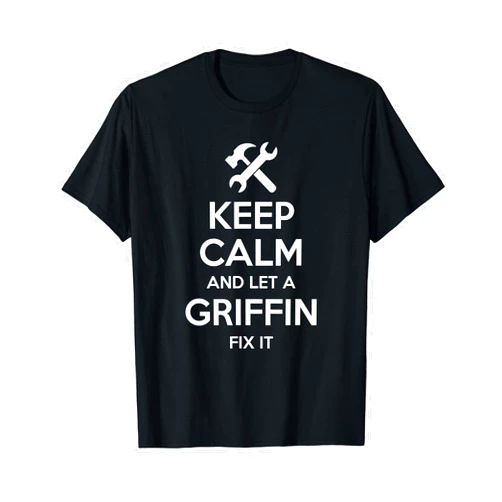 Personalized Last Name Mechanic Job Christmas Team GRIFFIN Funny Surname Birthday Family Tree Reunion Gift Idea T-Shirt