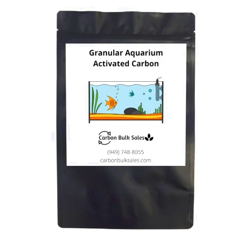 Carbon Bulk Sales Activated Carbon for Aquarium Filtration (Low Dust) / 12x40 Mesh Size Pre-Washed (GAC) Granular Activated Carbon for Fish Tanks - 1 Pound, black