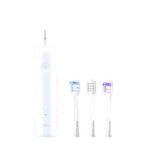 Laifen Wave Electric Toothbrush, Oscillation & Vibration Sonic Electric Toothbrush for Adults with 3 Brush Heads, IPX7 Waterproof Magnetic Rechargeable Travel Powered Toothbrush (Blue ABS)