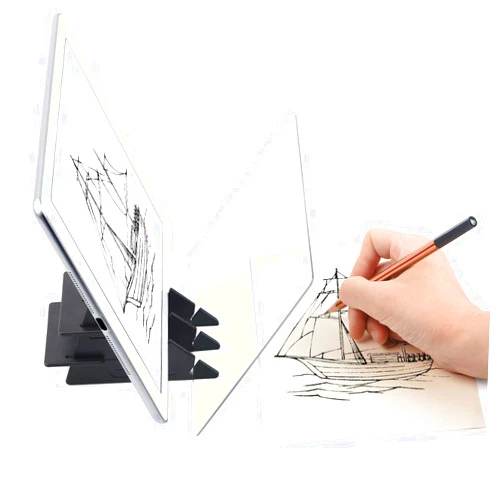 Yuntec Optical Drawing Board Portable Image Drawing Board Tracing Drawing Projector Painting Board Sketching Tool with PMMA Lens for Kids, Beginners, Artists, etc