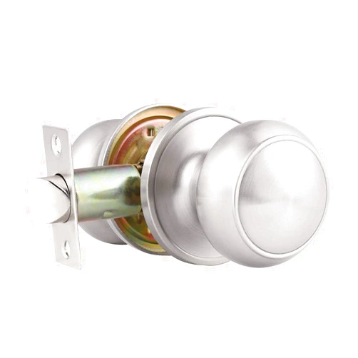 Probrico 1 Pack Round Passage Door Knob(Non-Locking Knobs), Keyless Doorknobs Interior/Exterior Door Lockset,Passage Knobs for Hallway/Closet,Satin Nickel Finish Modern Design Door Hardware
