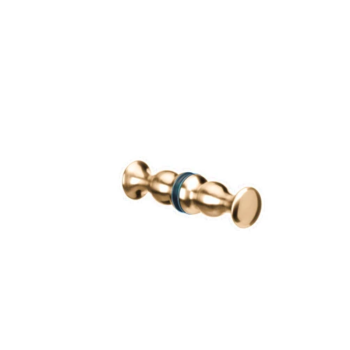 Brixwell K-COLBTB-LB Colonial Glass Door Knob Back to Back Mount Lifetime Brass
