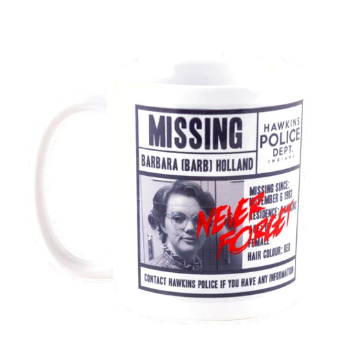 Pyramid International Stranger Things Ceramic Mug with Image of Missing Barb Poster in Presentation Box - Official Merchandise