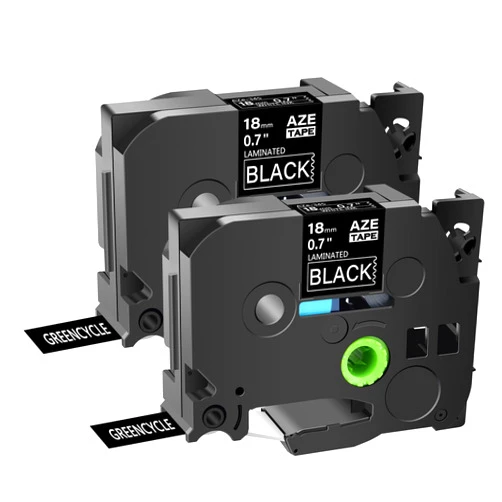GREENCYCLE 2 Pack Compatible for Brother P-touch TZe-345 TZe345 TZ345 TZ-345 AZE Tape 0.7 Inch 3/4