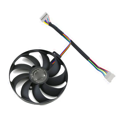 CCVA T129215SU 7Pin GPU Card Cooler Fans for ASUS ROG Strix-GeForce RTX 2060 2080 2080 Ti or RX 5600 XT RX 5700XT Fan (7 pin Connector)