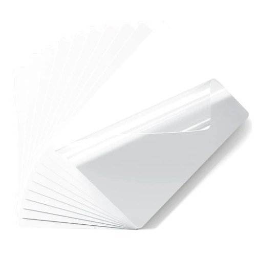 LYMSSESS 10-Pack Clear Self Adhesive Laminating Sheets, Self Laminating Sheets, Self-Adhesive Laminating Plastic Paper, Mo Machine Need, 8.5x11 Inches