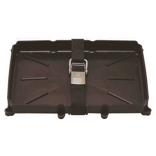 T-H Marine NBH-27-SSC-DP Battery Holder Tray with Stainless Steel Buckle, 27 Series