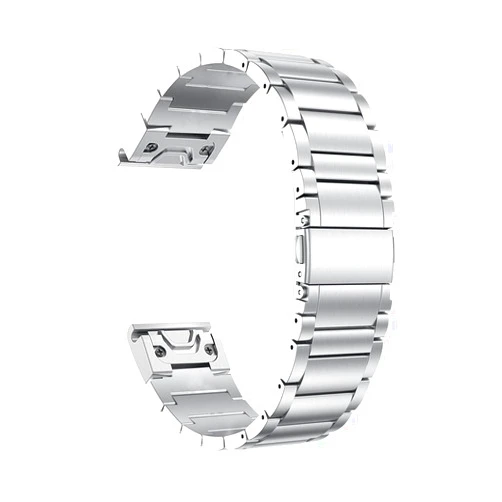 LDFAS Fenix 6X Pro/5X Band, Magnetic Therapy Quick Release Easy Fit 26mm Stainless Steel Metal Bands Compatible for Garmin Fenix 6X/6X Pro/5X/5X Plus/3/3HR/Descent Mk1 Smartwatch