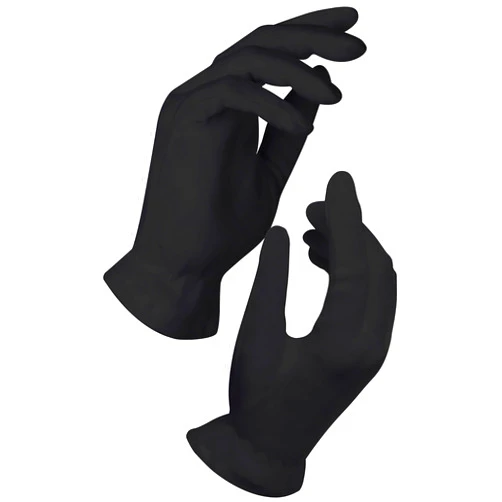 Beauty Care Wear Black Gloves Medium (10 Pair) - Cotton Gloves for Eczema, Cotton Gloves for Dry Hands, Black Cotton Gloves for Women, Spa Glove, Lotion Glove, Sleeping Glove Medium (10 Pair) Black
