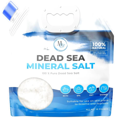 MARCO ESRA Dead Sea Salt – Dead Sea Salts for Soaking, Mineral Salt for Bath, Spa, Shower – Pure and Natural Bath Salt for Foot Soak, Inflammation, Skin Care – Unscented Fine Salt (10 LB)