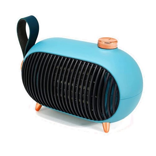 METKIIO Portable Mini Small Space Heater for Home and Office – Energy-Efficient with Overheating Protection – Retro Heater for Bedroom, Camping Tent, RV Trailer,Green