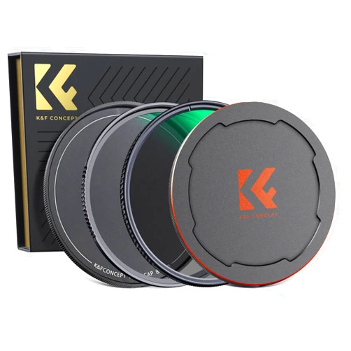 K&F Concept 77mm Circular Polarizers Filter & MC UV Protection Filter Kit (2 pcs) with Up & Down Lens Cap, 28 Multi-Layer Coatings HD CPL/UV Filter Set for Camera Lens (Nano-X Series)