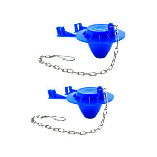 URIMPAVIDO 2Pack Toilet Flappers Replacement 2 Inch Universal Toilet Flapper Fit with Most American Standard Toilet,Rubber Flush Valve Flapper Toilet Tank Repair Kit (2, Blue)