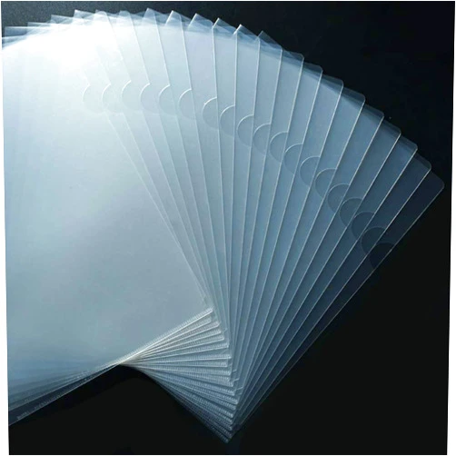 JIKIOU 30 Pack Clear Document Folder Copy Safe Project Pocket L-Type Clear Plastic Folder A4/ Letter Size in Transparent Color(Upgraded Size)