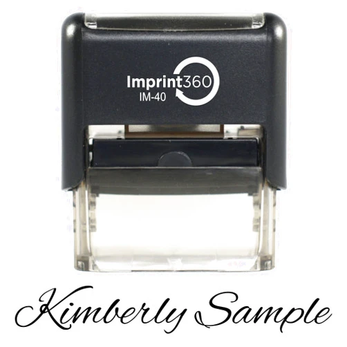 IMPRINT360 Custom Signature Stamp (Personalized Name Stamp) - Self-Inking Stamps are Perfect for Fast, Repetitive Stamping
