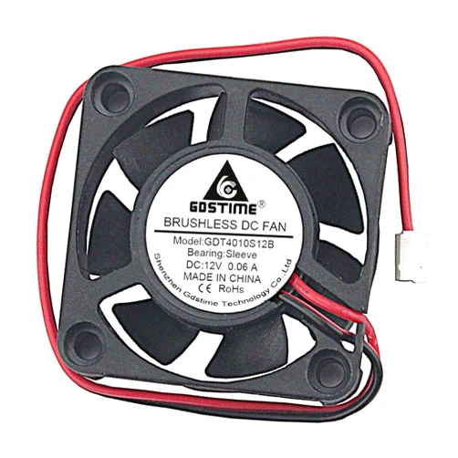 GDSTIME 40mm X 40mm X 10mm Small 2pin 12v Brushless Dc Cooling Fan