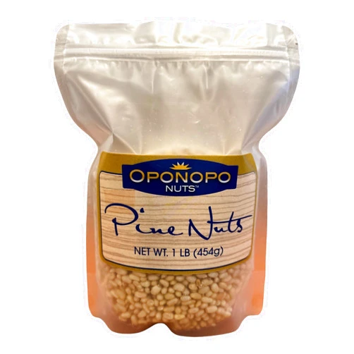 OPONOPO NUTS Premium Raw Pine Nuts 1 lb (16oz) - Raw & Nutritious Pine Nut Kernels for Cooking & Snacking - Rich in Antioxidants