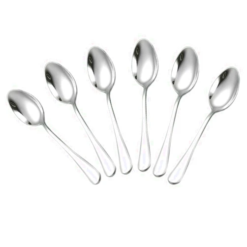 Wesdxc56 Demitasse Espresso Spoons, Mini Coffee Spoon, 4 Inches Stainless Steel Small Spoons for Dessert, Set of 6（Silver)
