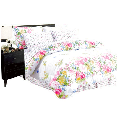 Home Sweet Home Dreams Inc Ultra Soft 8 PC Reversible Bed in a Bag Comforter Set (Queen, Oret)