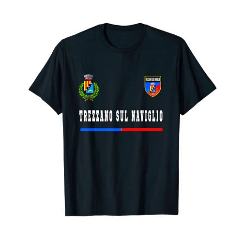 Italian Pride Tees Trezzano sul Naviglio Sport/Soccer Jersey Flag Football T-Shirt