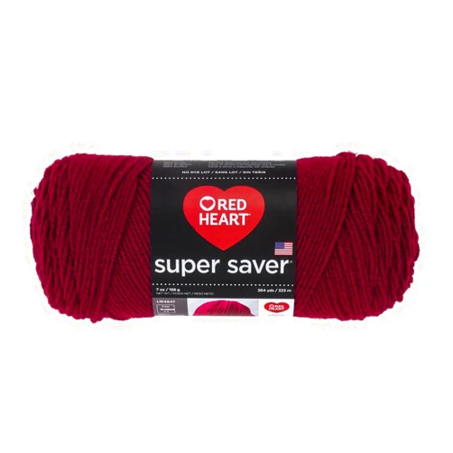 Red Heart Super Saver Yarn-Burgundy
