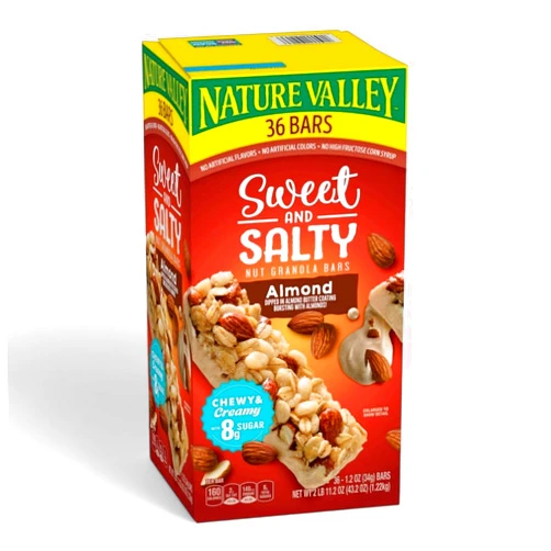 Generic Natures Valley Sweet and Salty Nut Almond Granola Bars, 36 Count