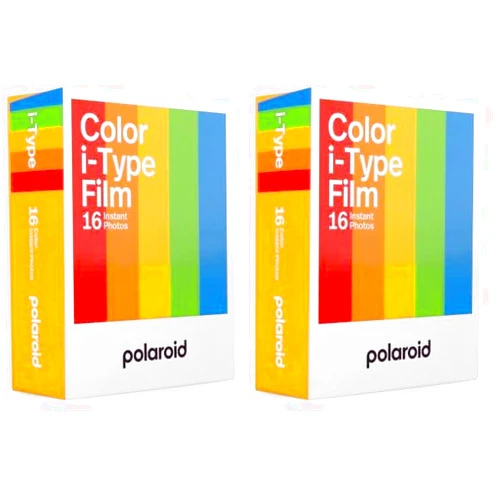 Polaroid Color Film for I-Type Double Pack, 16 Color Instant Photos (6009) (Pack of 2)