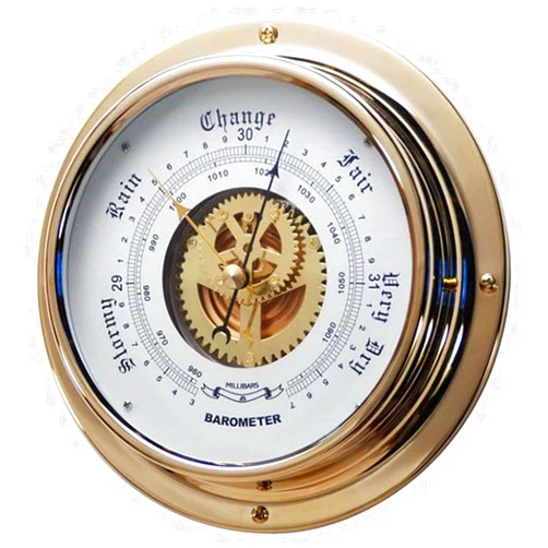 SINJEE Brass Barometer, Fishing Weather Barometer,Maritime Barometers, Diameter 180mm/7.087