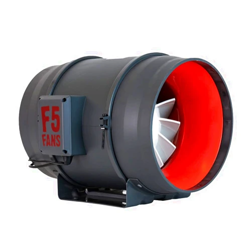 DL Wholesale 10” F5 Turbo EC Inline Duct Fan for Grow Tent, Hydroponics Growing System, Greenhouse, Quiet, Ventilation, More Power and Airflow