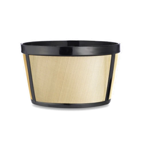 CAFÉ BREW COLLECTION Reusable 4-5 Cup Basket Coffee Filter Fits Mr. Coffee, Cuisinart, Black & Decker, Hamilton Beach Coffee Makers, Stainless Steel, BPA-Free