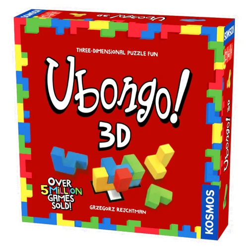 Thames & Kosmos Ubongo 3D - a Kosmos Game | Geometric Puzzle Game with Three-Dimensional Blocks | Family Friendly Fun Game | Highly Re-Playable | Quality Components (Made in Germany) | 1 to 4 Players, Ages 8 and up