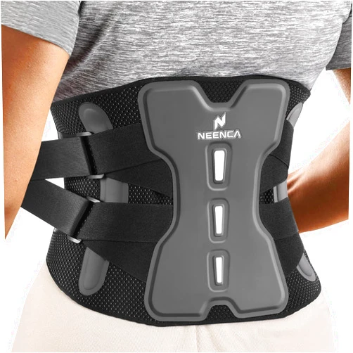 NEENCA Back Brace for Lower Back Pain Relief with Bionic Support System, Adjustable Lumbar Support Belt for Men & Women with Lumbar Pad, Soft Breathable Mesh for Herniated Disc, Sciatica, Scoliosis...