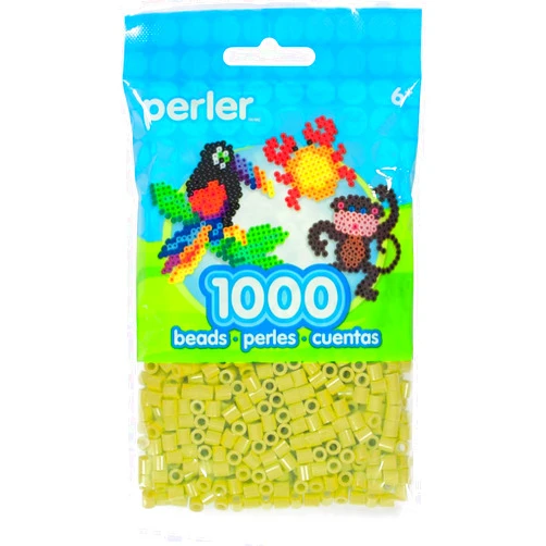 Perler 80-15259 Bulk Fuse Beads for Craft Activities 1000pcs, Slime Green, Small