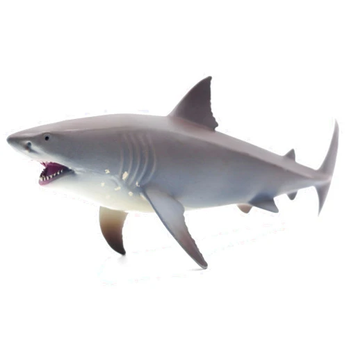 Gemini&Genius Great White Shark Toy for Kids, Realistic Shark Action Figure Toy, Ocean Shark Gift and Play Toys for Kids Birthday Party, Baby Shower Cake Topper, Bath Toy, Swimming Toy