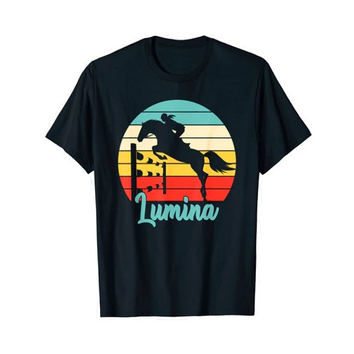 Zum2 Lumina Name Gifts Lumina Name Gift - Equestrian Shirt Lumina Horse Girl T-Shirt