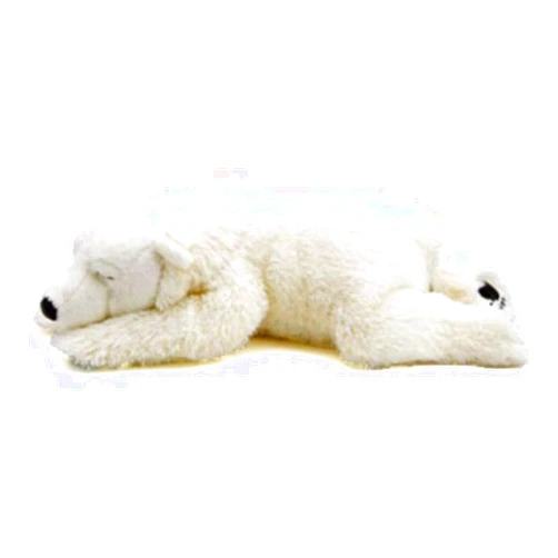 TAMMYFLYFLY Sleep Polar Bear Plush,Cute Stuffed Animal, Plush Toy, 14 Inches Soft Toy